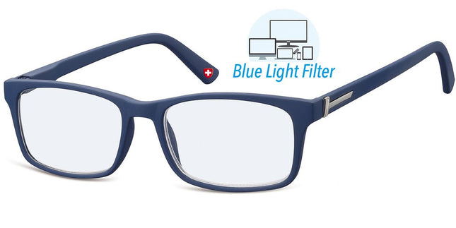 Montana Blue Light Filter Glasses (Blue Frame)