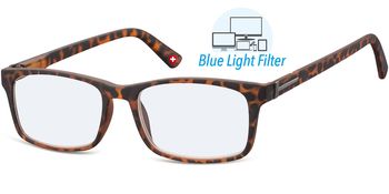 Blue Filter glasses Brown Frame