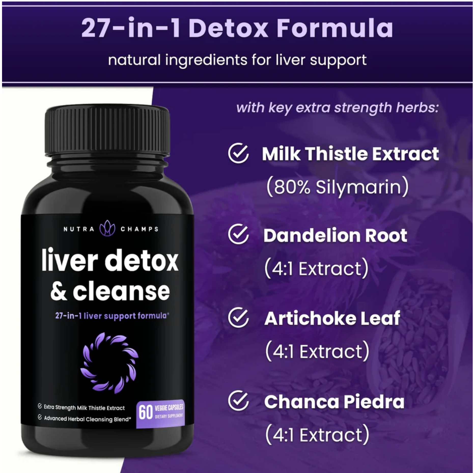 NutraChamps Liver Detox and Cleanse