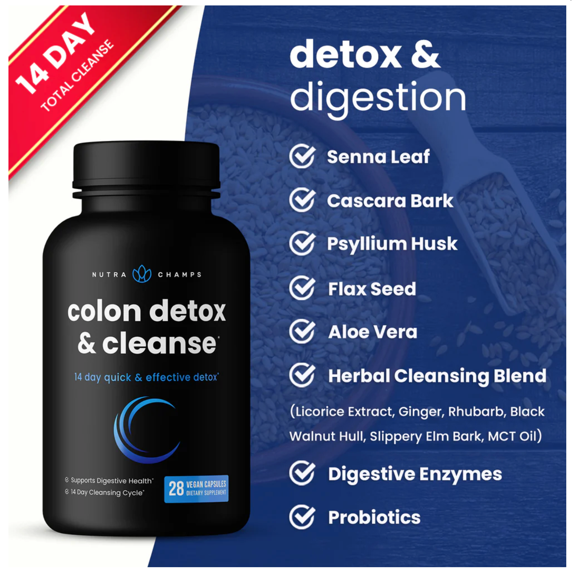 NutraChamps colon detox & cleanse