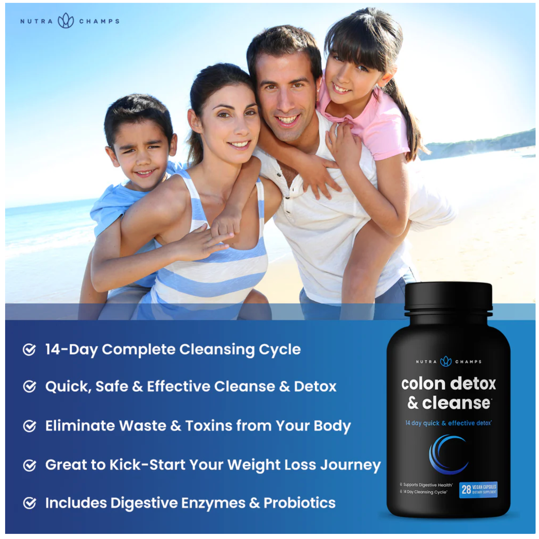 NutraChamps colon detox & cleanse