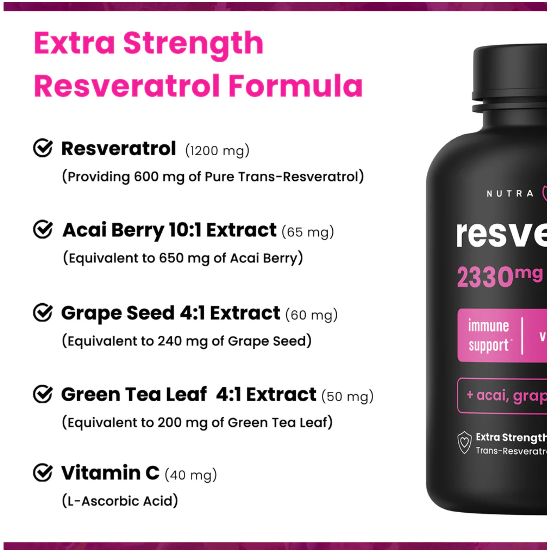 NutraChamps resveratrol 2330mg strength