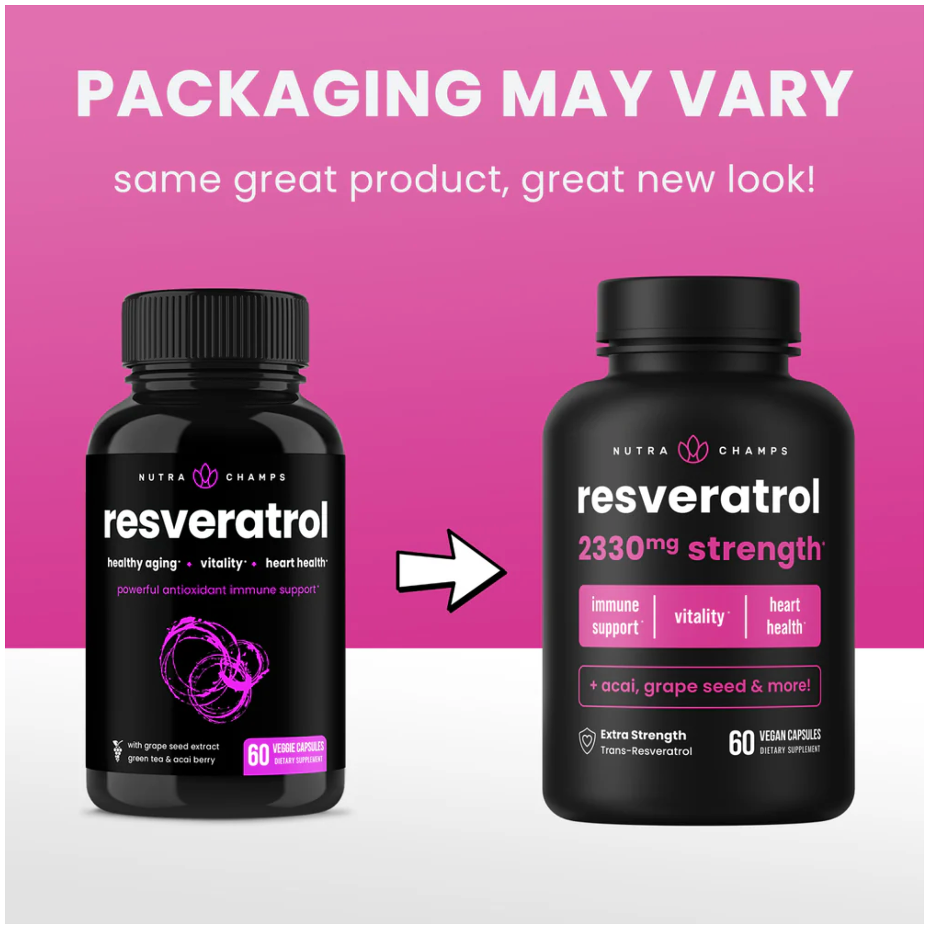 NutraChamps resveratrol 2330mg strength