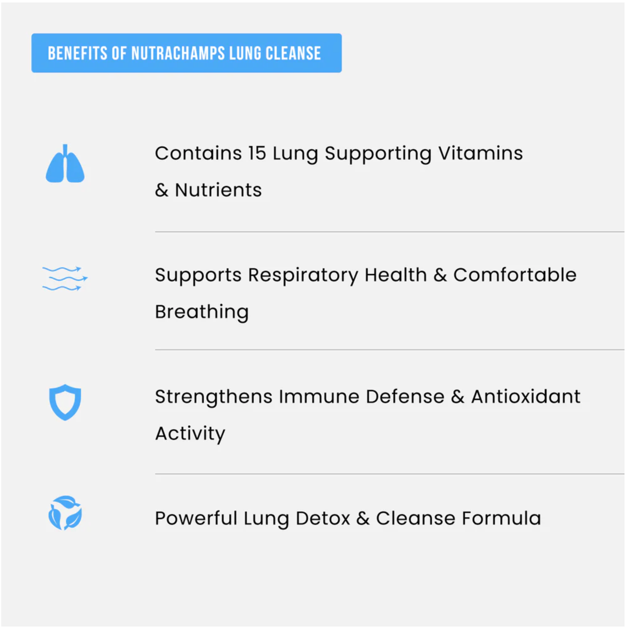 NutraChamps lung detox & cleanse