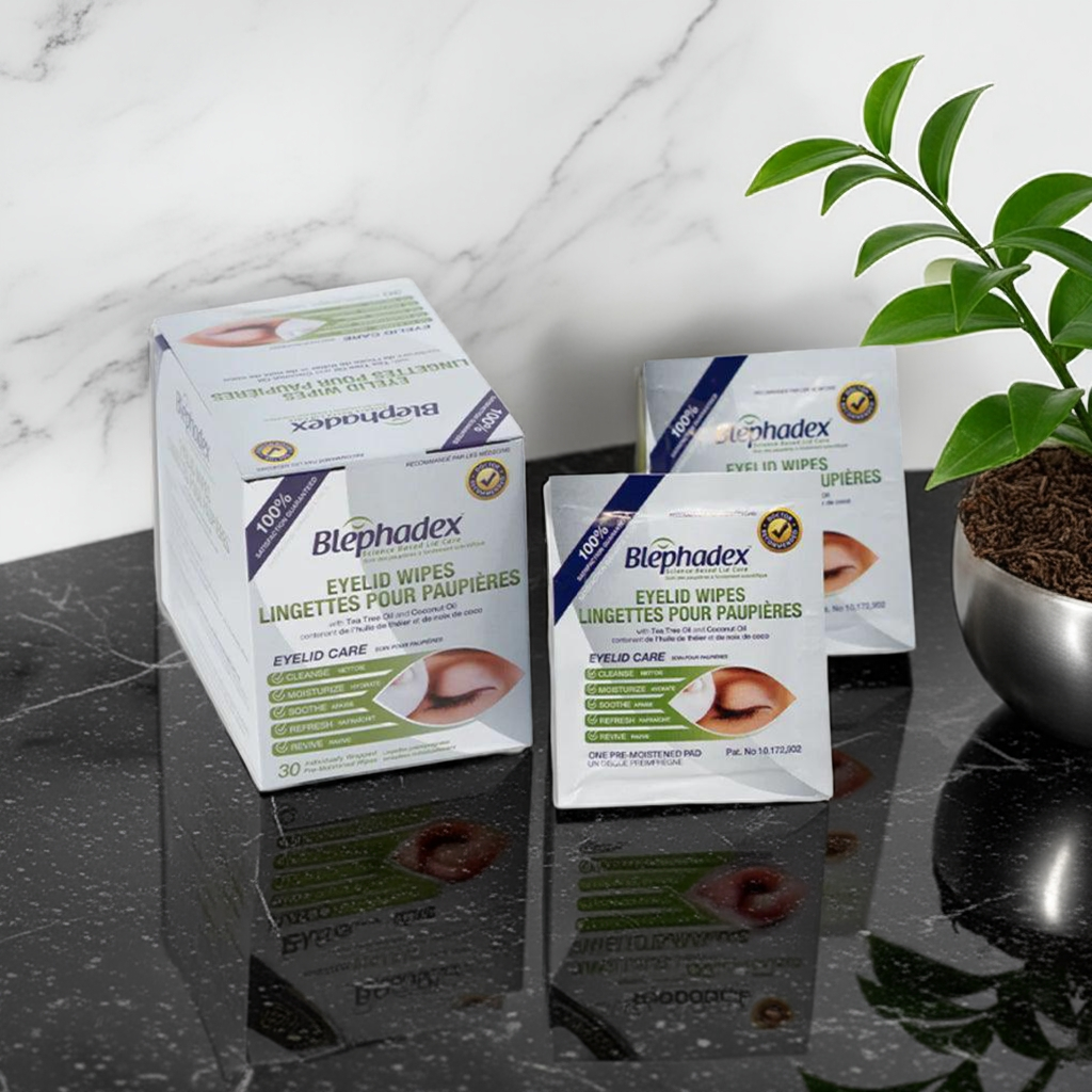 Blephadex eyelid wipes